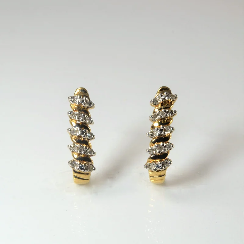 Stud Earrings for Everyday Glamour -Diamond Drop Stud Earrings | 0.24ctw |