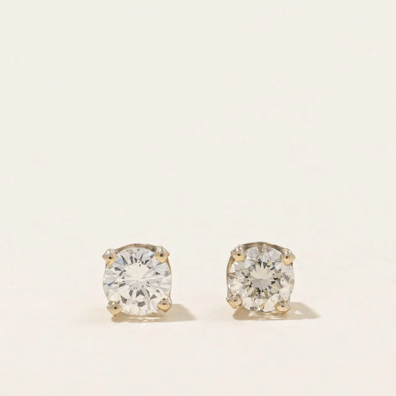 Stud Earrings with Rhinestones -Diamond Stud Earrings | 0.38ctw |