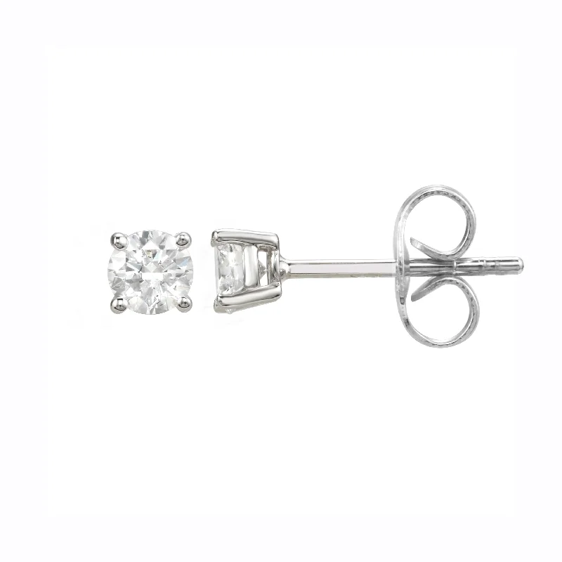 Retro Stud Earrings for Nostalgia -Diamond Stud Earrings 3/8 Carat