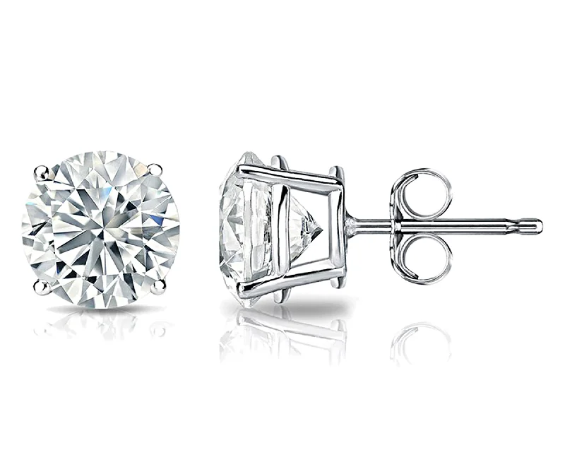 African Stud Earrings with Culture -Diana M. 3.00 Carat Natural Diamond Stud Earrings