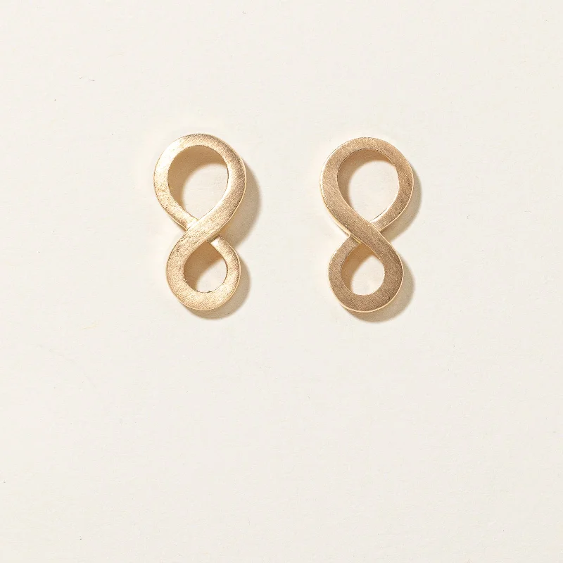 Hippie Stud Earrings with Beads -Infinity Knot Stud Earrings |