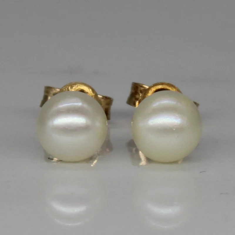 Stud Earrings for Casual Outfit -Pearl Stud Earrings