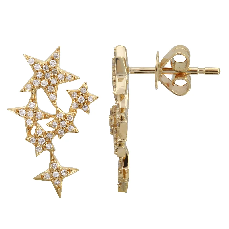 Stud Earrings for Festival Style -Star Cluster Stud Earrings