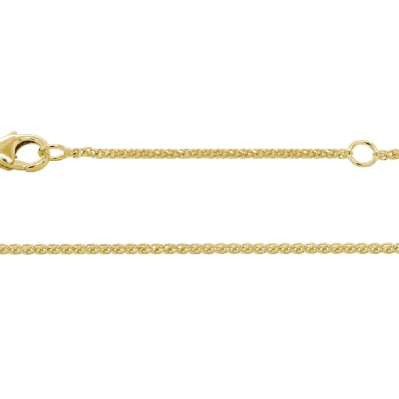 Unique necklaces and pendants with artistic shapes for a creative, one-of-a-kind design-14k Diamond-Cut Wheat Chain