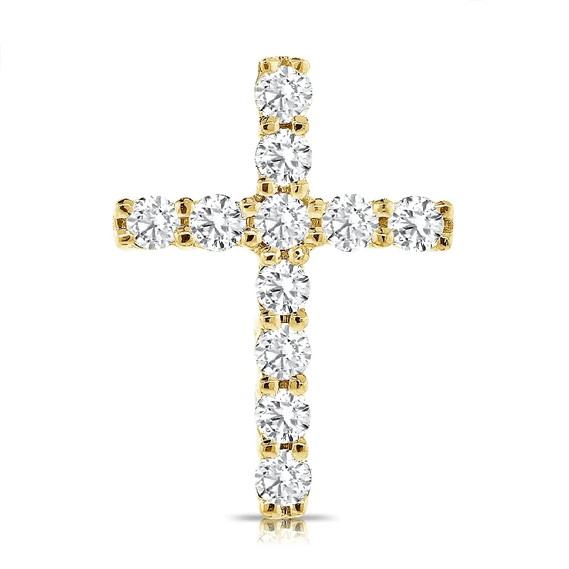 Fashionable necklaces and pendants with birthstones for a personalized gift idea-WINTER SPECIAL 14K Gold Diamond Cross