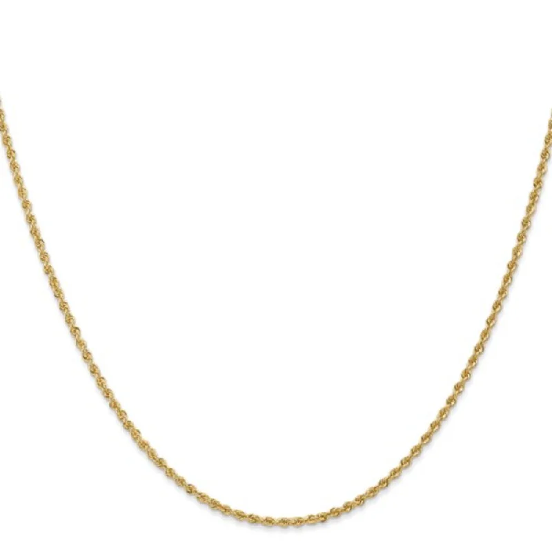 Stunning necklaces and pendants with ruby gemstones for a luxurious red hue-14k Yellow Gold 1.8mm Rope Chain