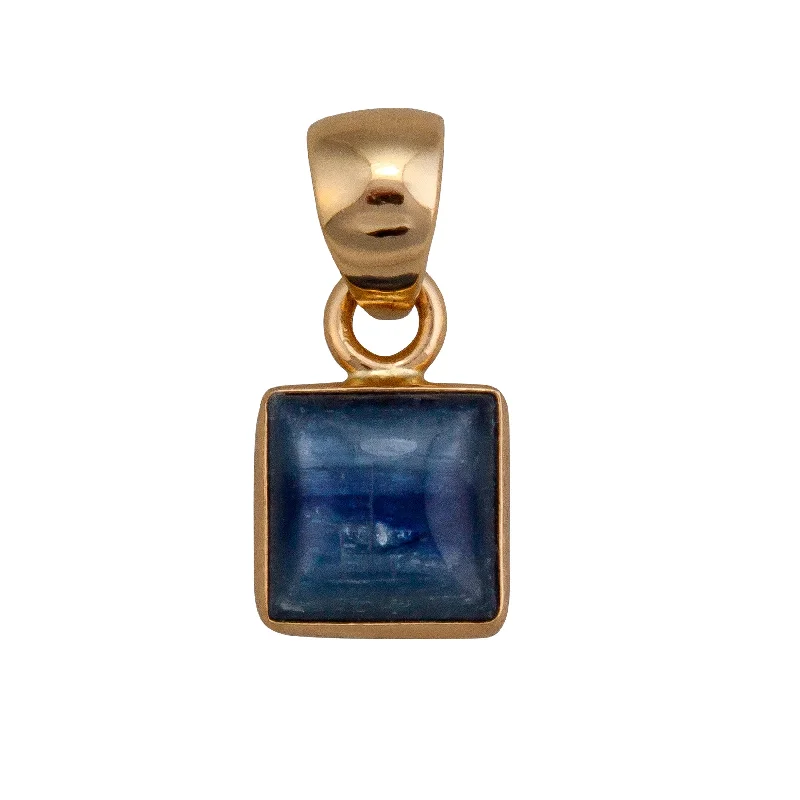 Stylish necklaces and pendants with diamonds for a glamorous and elegant look-Alchemia Kyanite Square Pendant