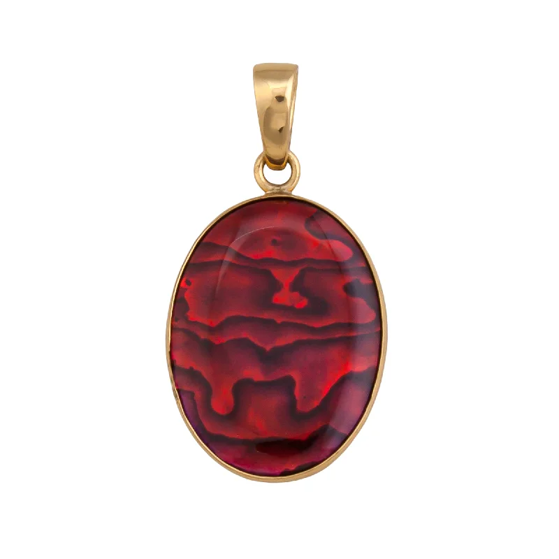 Elegant necklaces and pendants with diamond accents for added sparkle-Alchemia Red Abalone Pendant