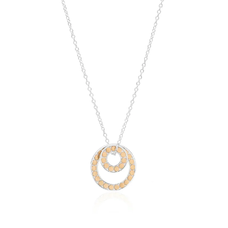 Necklaces and pendants with infinity love symbols for an eternal, romantic gesture-Anna Beck Classic Double Floating "O" Necklace