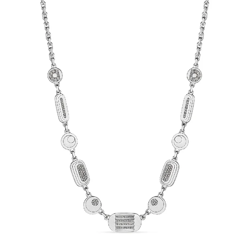 Best necklaces and pendants with matching rings for a coordinated jewelry set-Ayah Necklace with White Sapphire