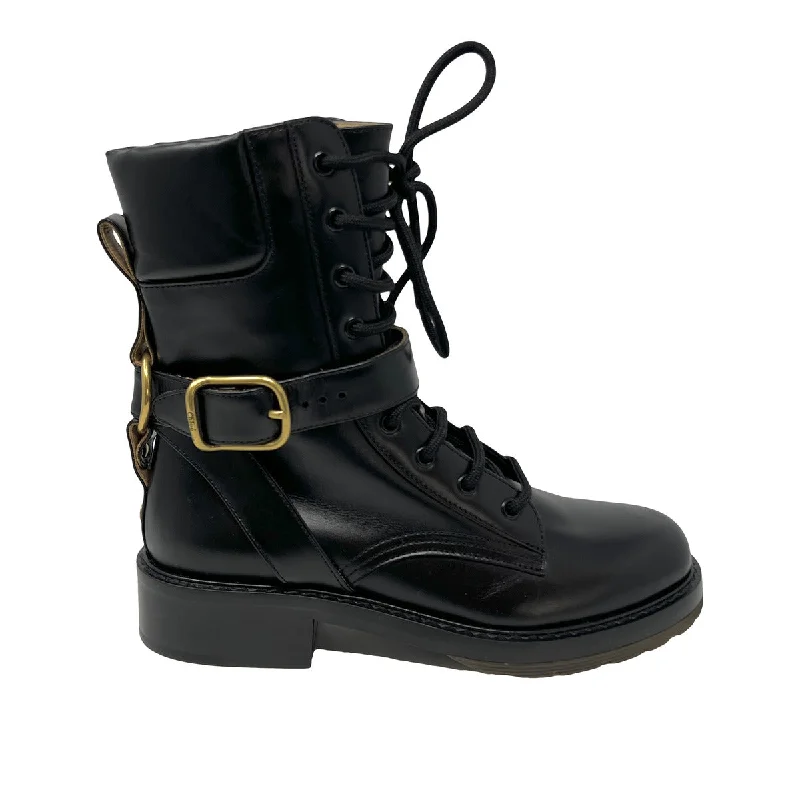 Trendy necklaces and pendants with geometric shapes for a modern aesthetic-Chloe Combat Boots