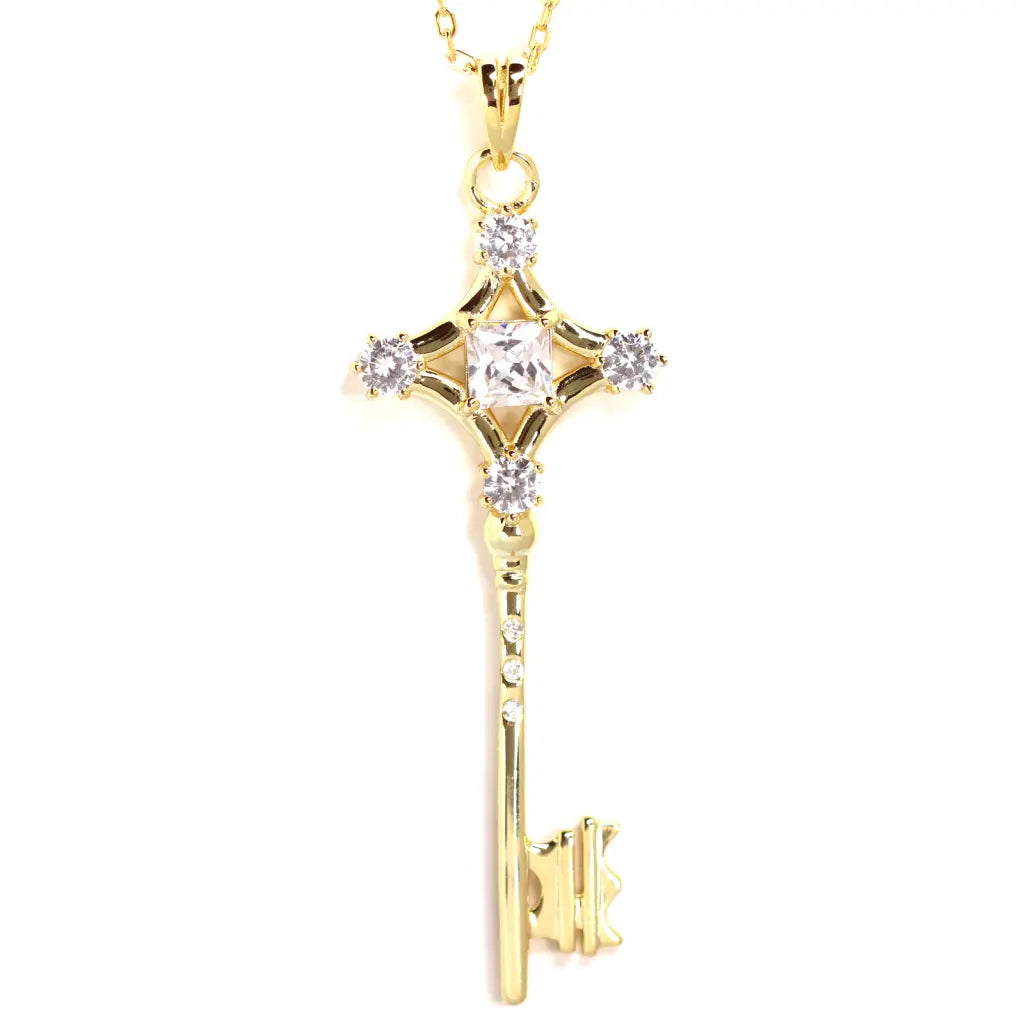 Best necklaces and pendants with zodiac signs for a celestial, astrology-inspired vibe-The Key Pendant