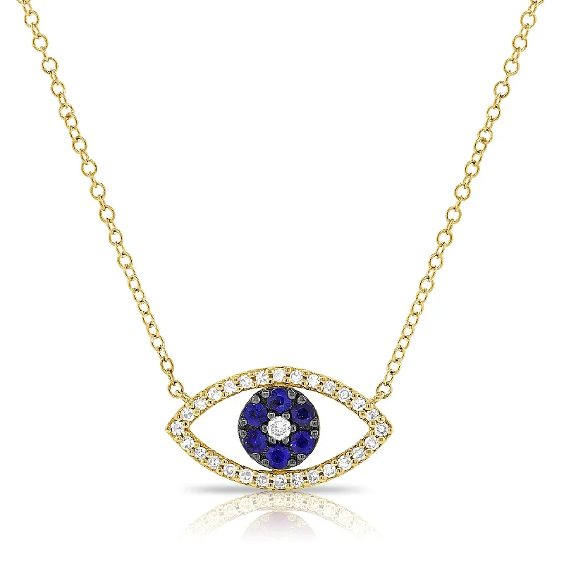 Best necklaces and pendants with emerald gemstones for a rich, sophisticated design-Evil Eye Necklace