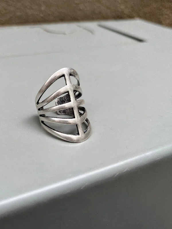 Rings with spiral designs for eye-catching twist -Gladiator Ring (metal options)