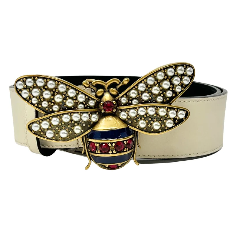 Necklaces and pendants with infinity love symbols for an eternal, romantic gesture-Gucci Queen Margaret Reversible  Belt