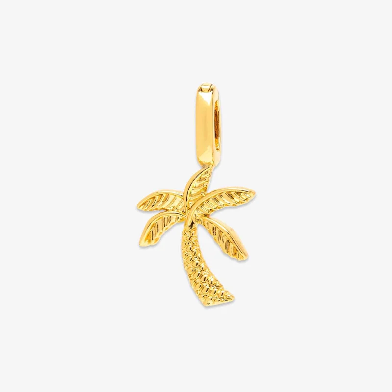 Personalized necklaces and pendants with coordinates for a meaningful location-based gift-Harper Palm Tree Charm