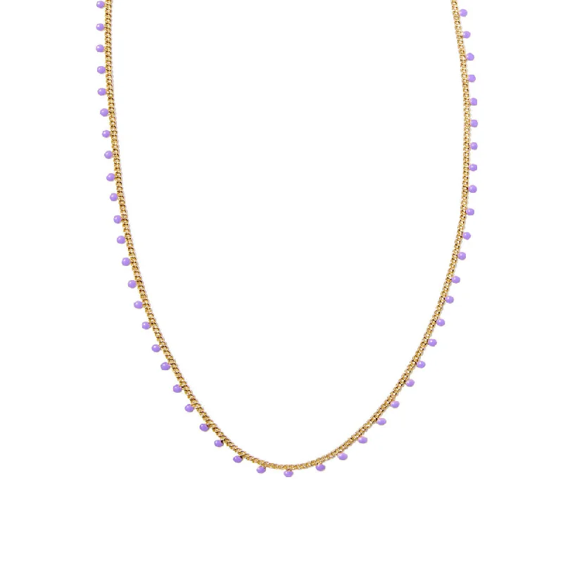 Gold Purple Enamel