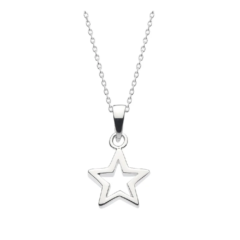 Personalized necklaces and pendants with initials for a customized and meaningful gift-Kit Heath Sterling Silver Star Pendant Necklace