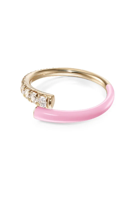 Rings with tourmaline gems for bold hues -Marissa Pink Lola Pinky Ring