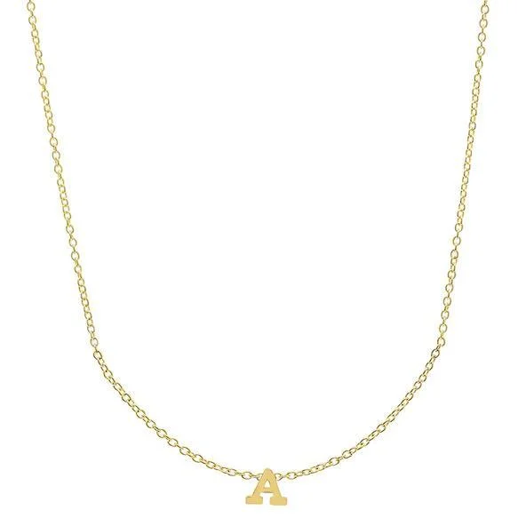 Elegant necklaces and pendants with gold chains for a chic, timeless appearance-Monogram Letter Gold Pendant