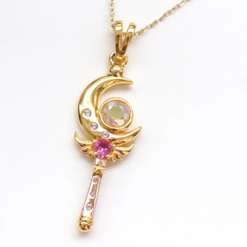 Best necklaces and pendants with rose gold for a warm and romantic appeal-Moon Crystal Pendant