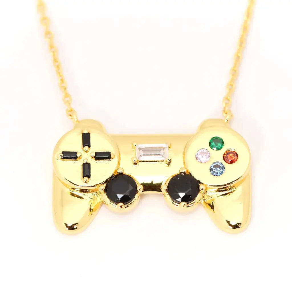 Necklaces and pendants with enamel accents for a colorful, eye-catching appearance-Player 1 Necklace