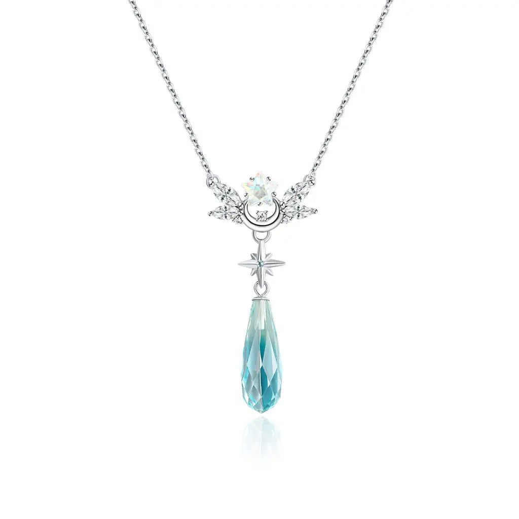 Best necklaces and pendants with gemstone clusters for a bold and colorful effect-Skylar Crystal Drop Necklace