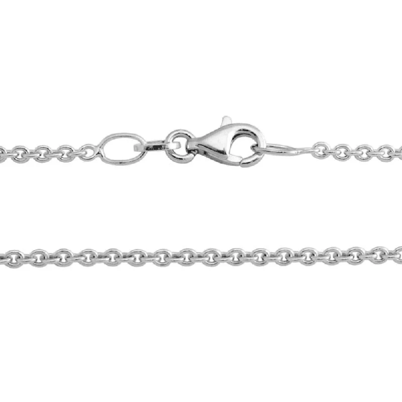 Best necklaces and pendants with infinity hearts for a romantic, eternal symbol-Sterling Silver Cable Chain 18"