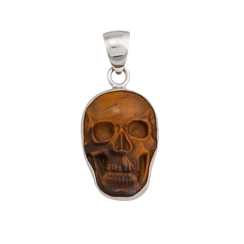 Necklaces and pendants with enamel accents for a colorful, eye-catching appearance-Sterling Silver Small Skull Pendants