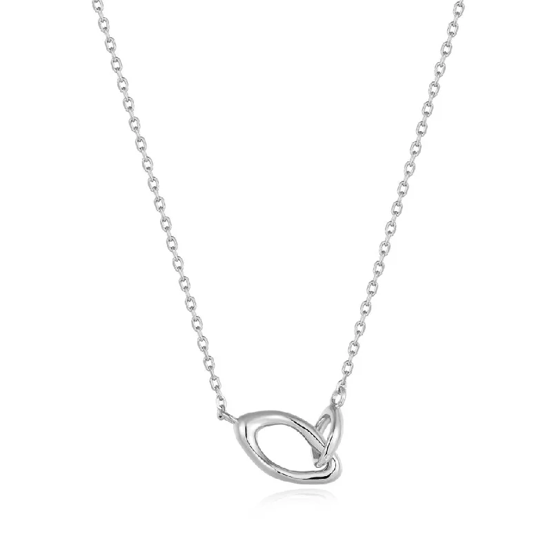 Best necklaces and pendants with layered designs for a chic, stacked look-Sterling Silver Wave Link Necklace by Ania Haie