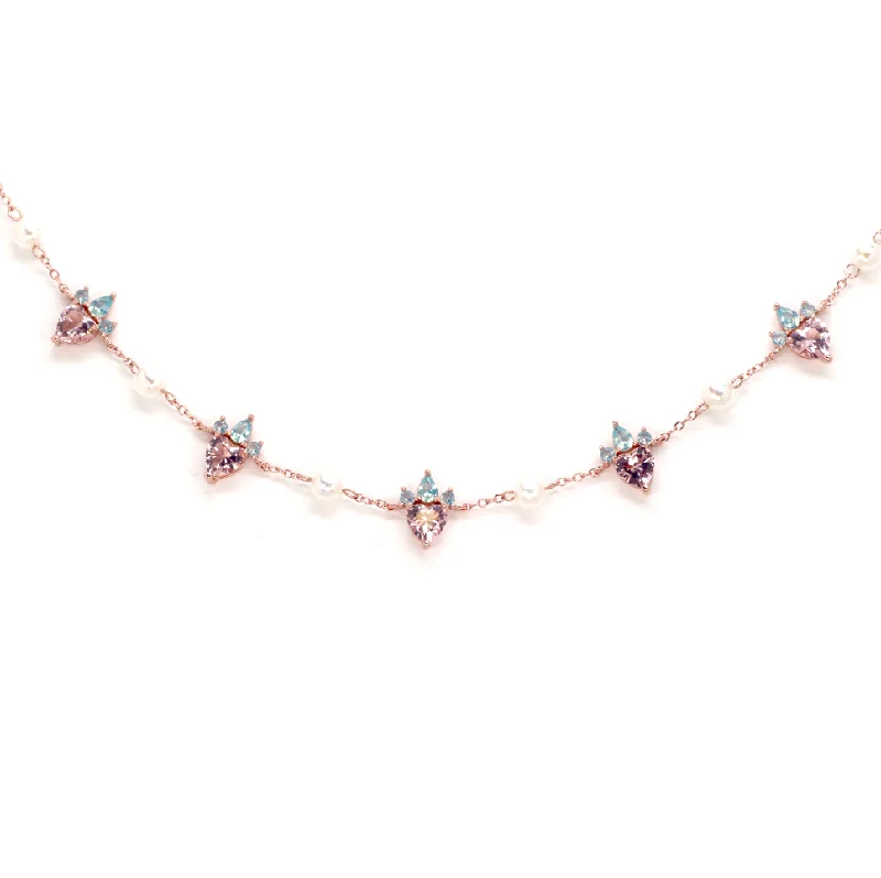 Necklaces and pendants with star-shaped designs for a whimsical, celestial touch-Strawberry Pearl Necklace