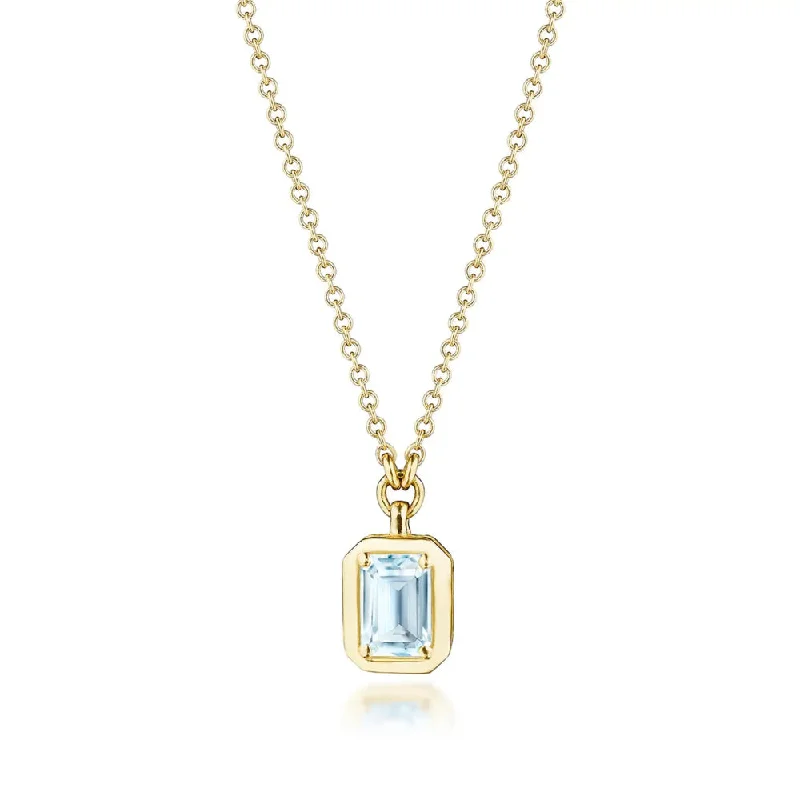 Stunning necklaces and pendants with aquamarine stones for a serene effect-Tacori Allure Sky Blue Topaz Necklace, 0.7ct