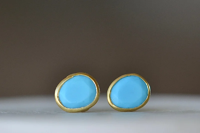 Best necklaces and pendants with vintage coin pendants for a unique accessory-Turquoise Classic Studs